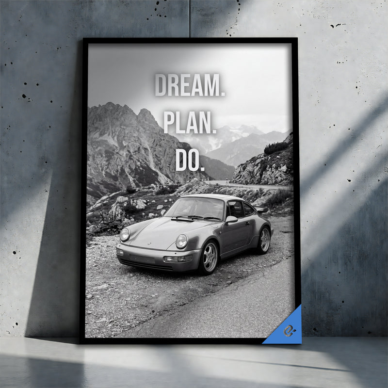 Car Caption Mountain Road