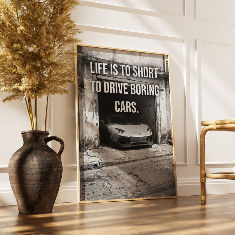 Car Caption Garage Dreams