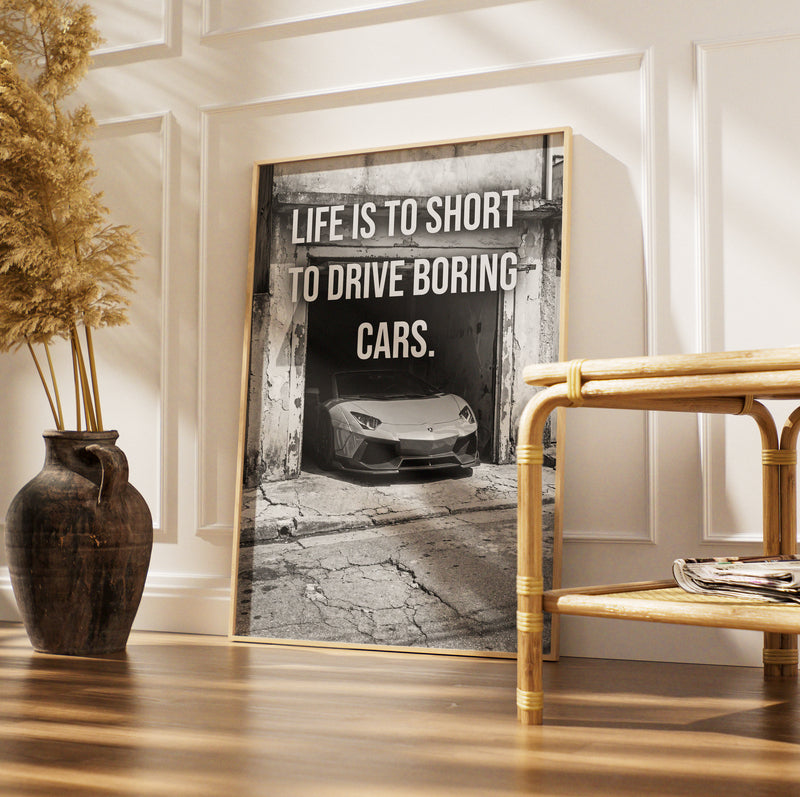 Car Caption Garage Dreams