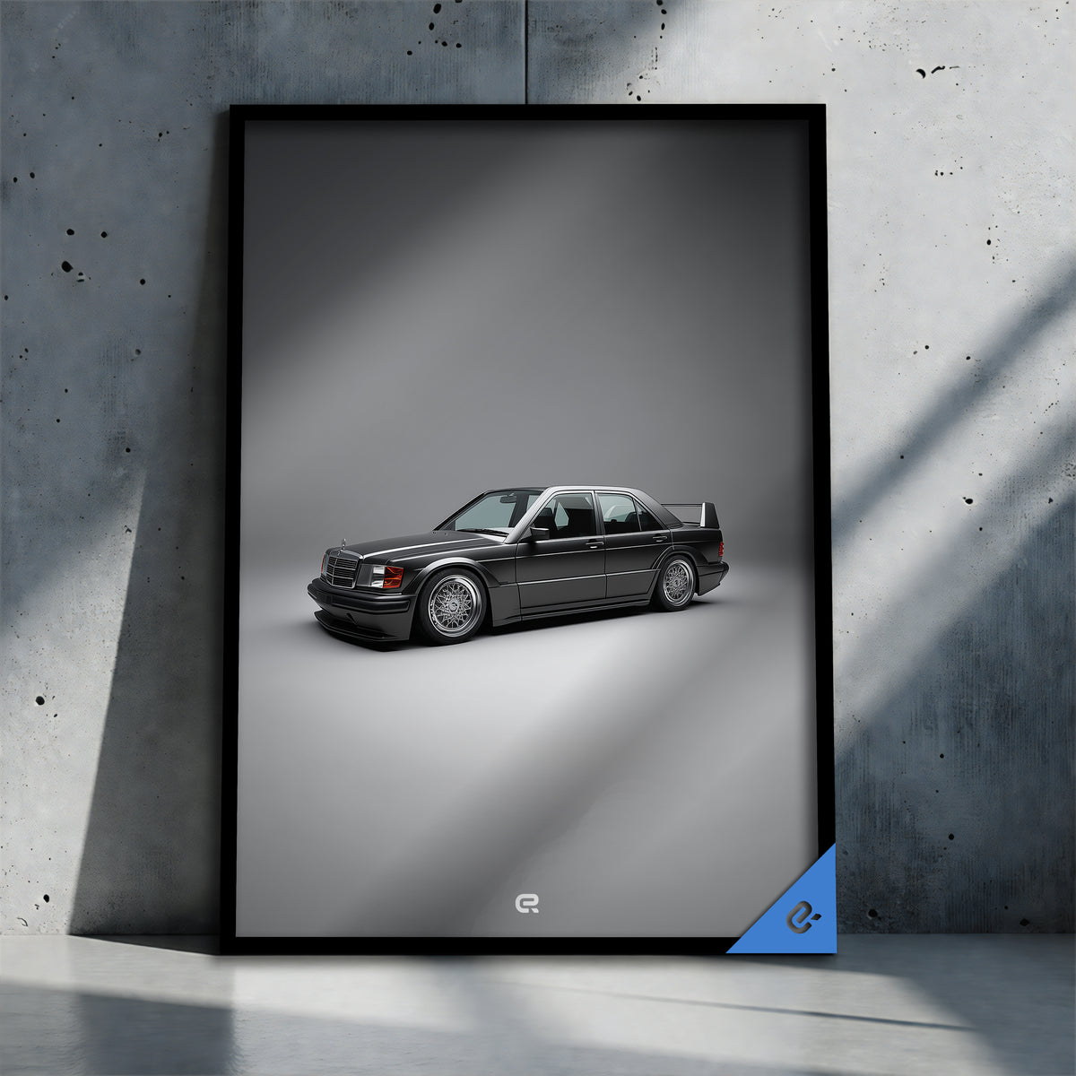 Clean Classic Eighties Sedan Grau