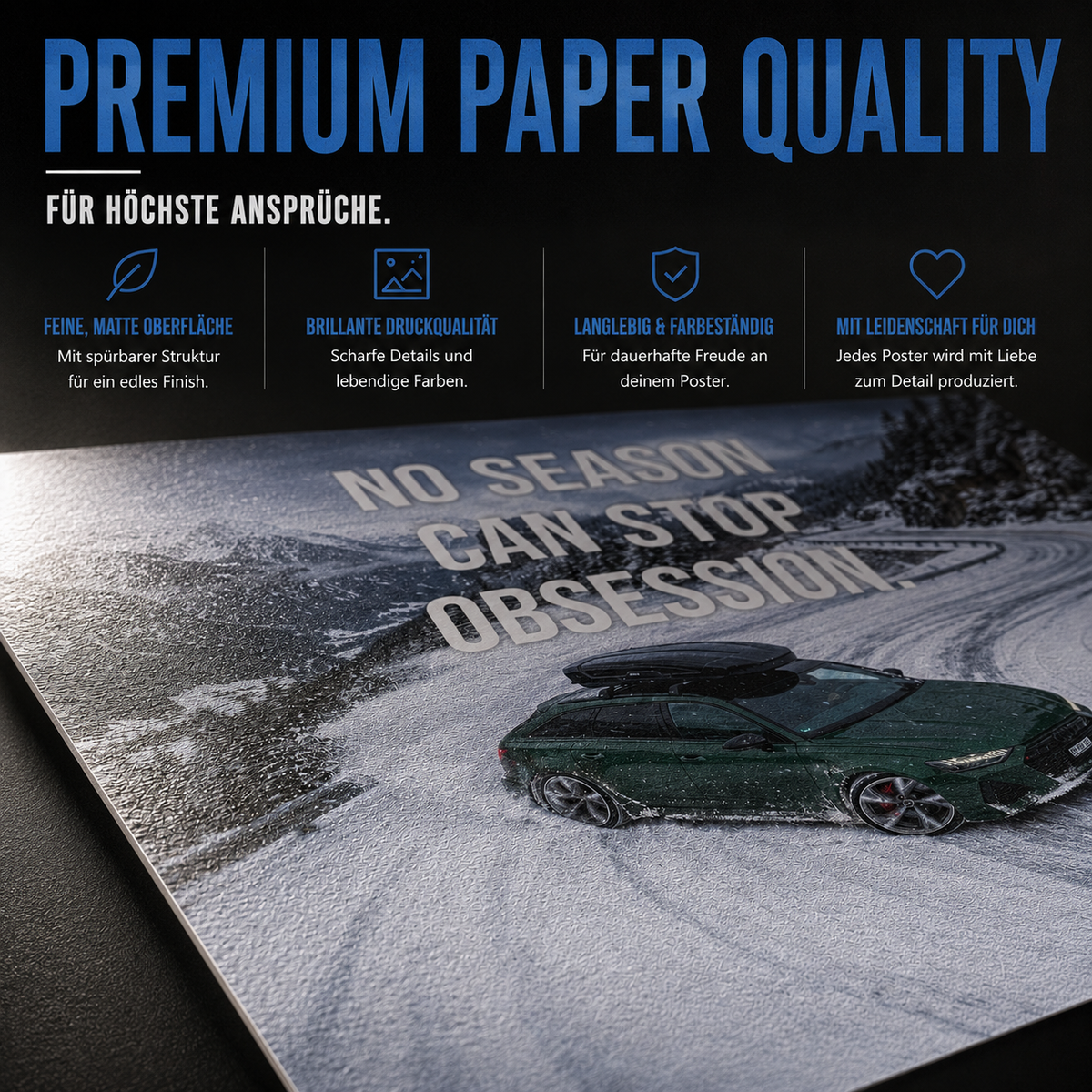 Premium Paper Quality - Feine matte Oberfläche, brillante Druckqualität, langlebig & farbeständig