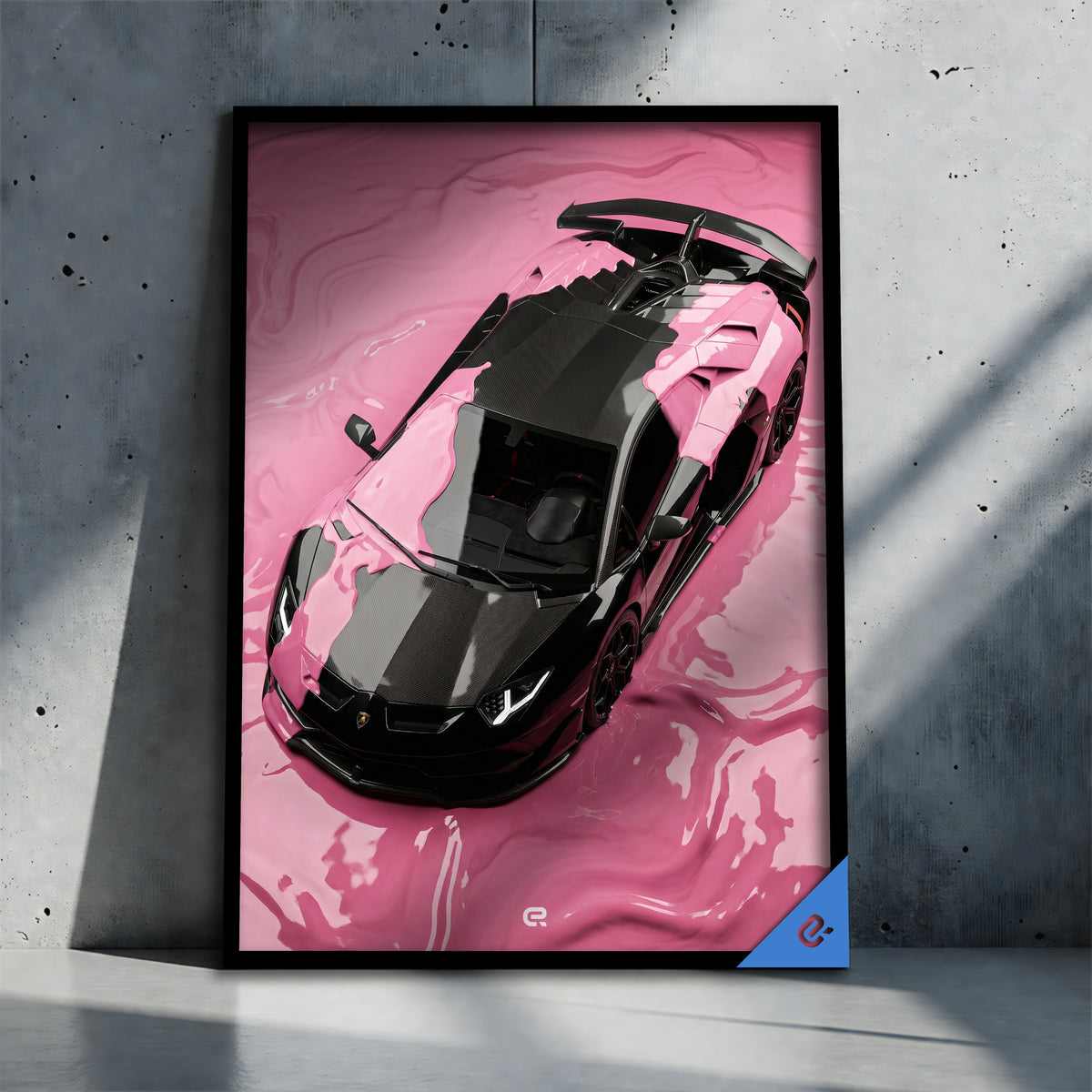 Surreal Scene Color Puddle Pink