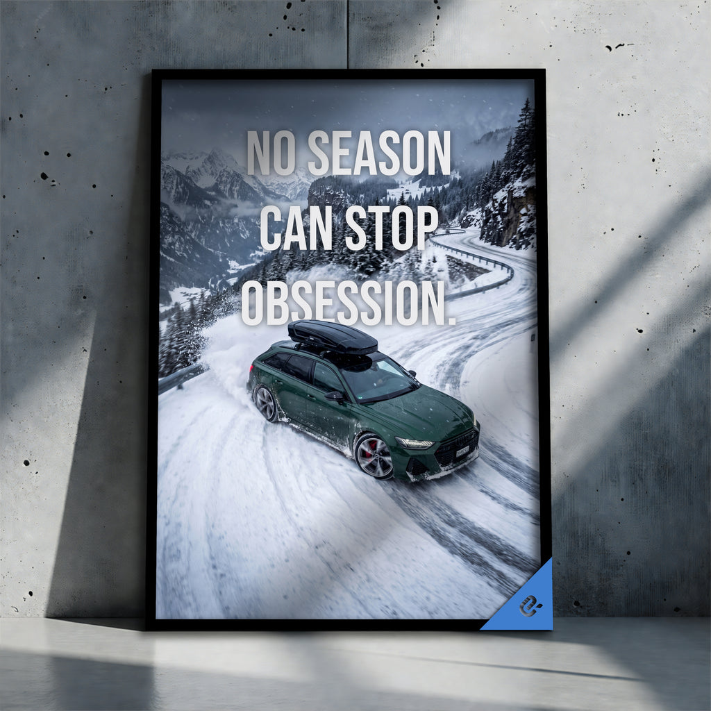 Car Caption Snow Drift