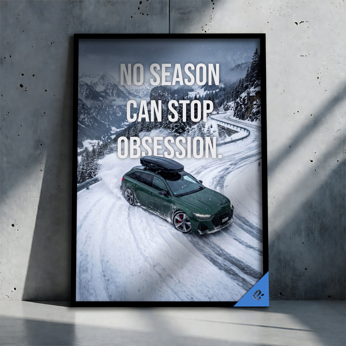 Car Caption Snow Drift