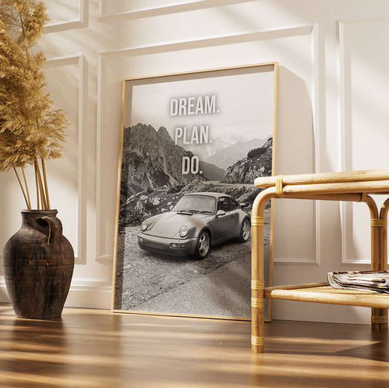 Car Caption Mountain Road
